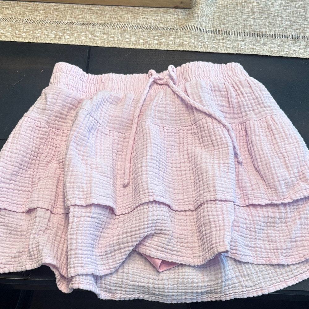 Pink Tiered Women's Skirt